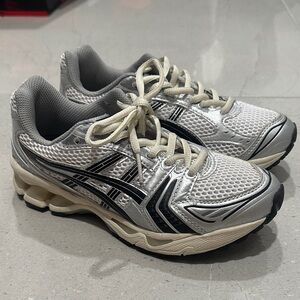 Asics White and Black Athletic Sneakers